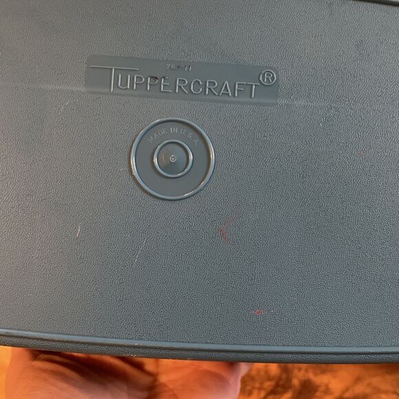 Vintage Tupperware Stow-N-Go Tuppercraft Sewing or Tackle Box 767-14 Blue - Picture 4 of 6